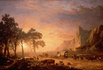 Albert Bierstadt's Oregon Trail, 1869, at Joslyn Art Museum, Omaha, Nebraska